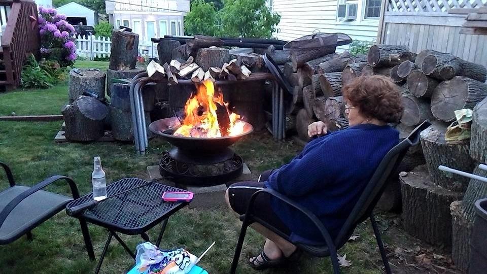 Relaxing night with Gail.