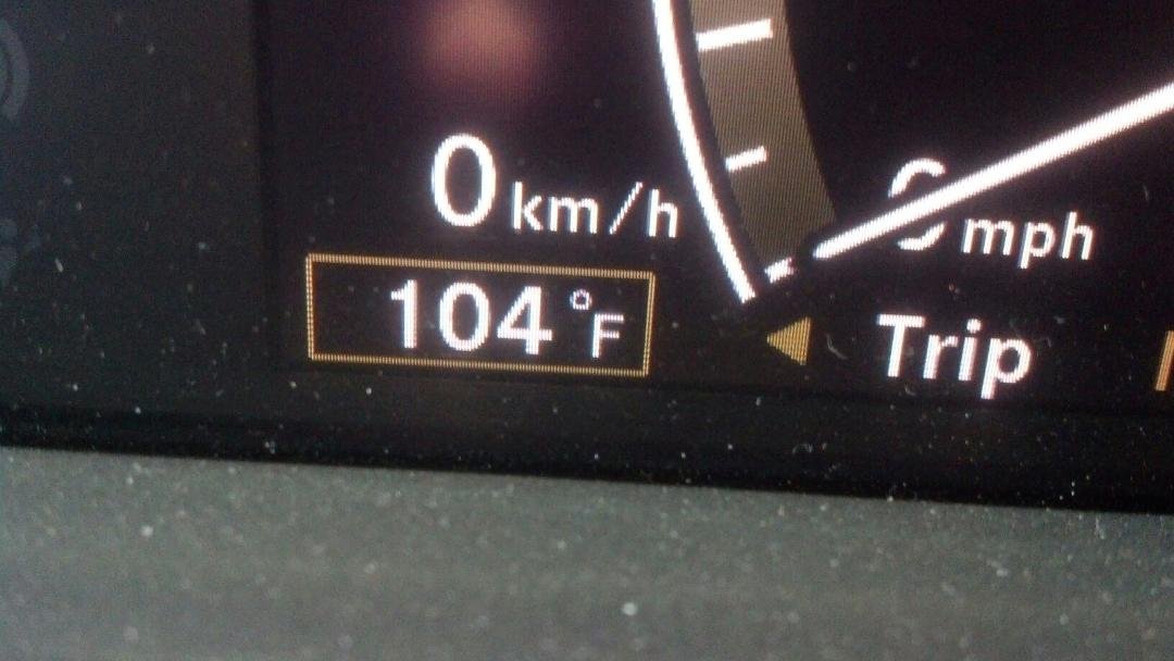 Too f***** hot. Picking up limes for the margaritas and hitting the pool until the heat from hell passes