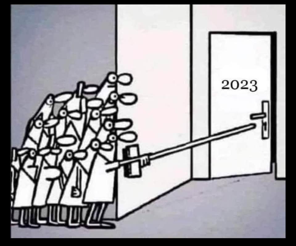Happy New Year! This is how I am approaching 2023. Because I have trust issues. 🤣🤣🤣