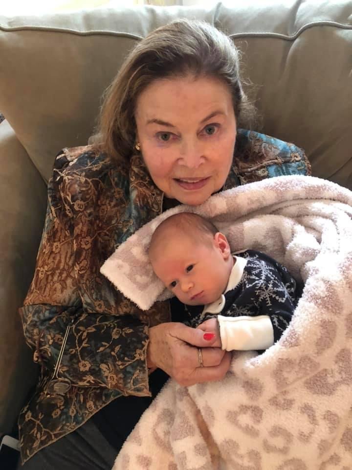 Happy Holidays from Tiffany and Alden Oreck’s 28 day old baby, Millicent, in Los Angeles.