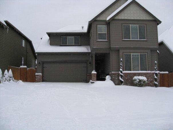 Jack Frost came to my house 4 days late, but I enjoyed him just the same! Love the "white stuff"!
