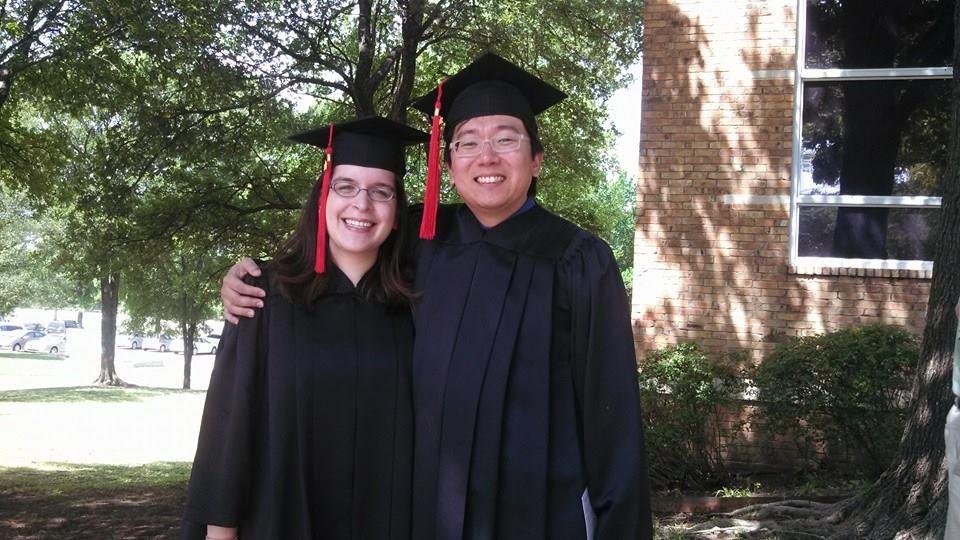 Here are my Granddaughter Jessica Lee and her husband Yong Lee at their pre-graduation chapel service.  Aren't they a cute couple?