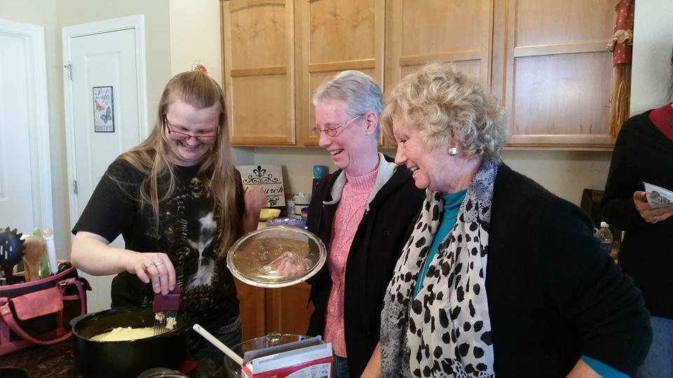A new chef in the kitchen with lots of good helpers!