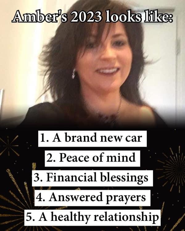 I love our car and pray I’m blessed with the rest of this list 💖and my life with Ian is truly blessed 💖Happiest New year wishes everyone!!
