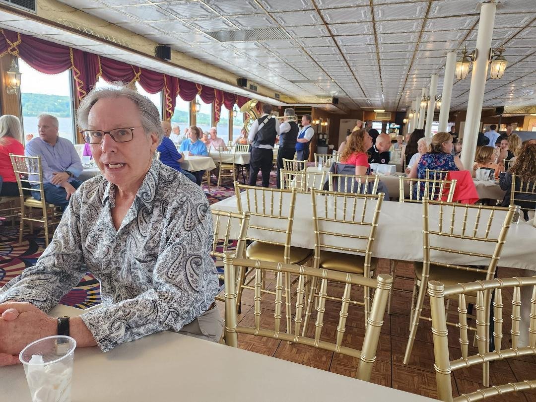 A Brass Quartet that played for us, while we ate, on a Riverboat Cruise, on the Saint Croix River.
Ten people from my Church came aboard, as a Group.