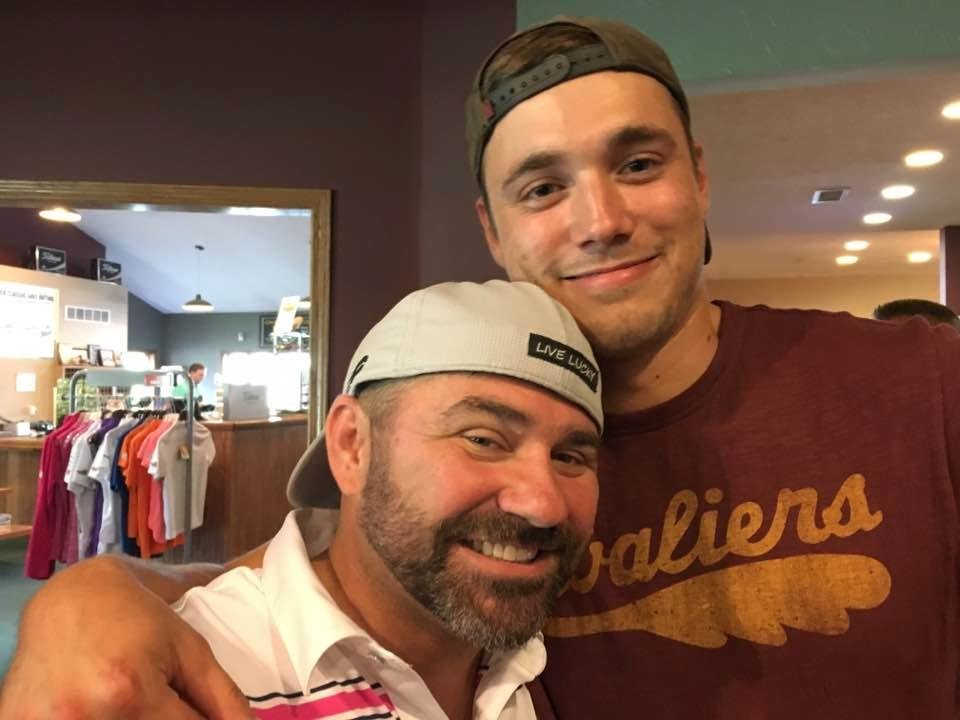 Zach & his dwarf father.