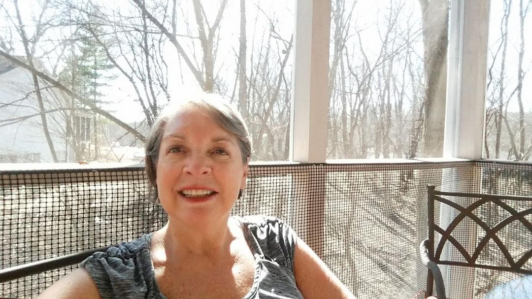 Lunch on the screened porch in February in Iowa in short sleeves. Need to document this!