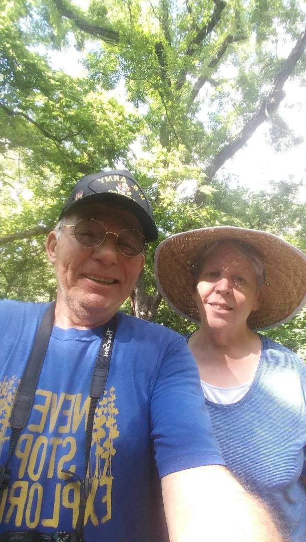 Enjoying our morning exercise along Yanaguana Trail!