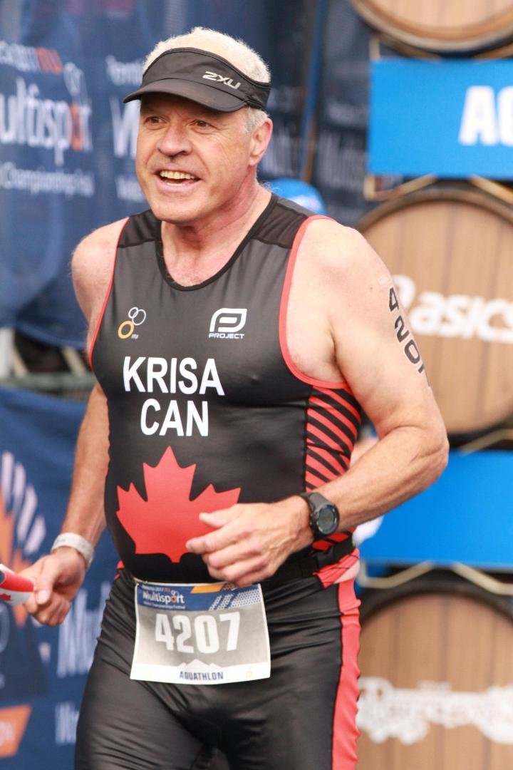 Crossing the finish line - happy the job is done !!!