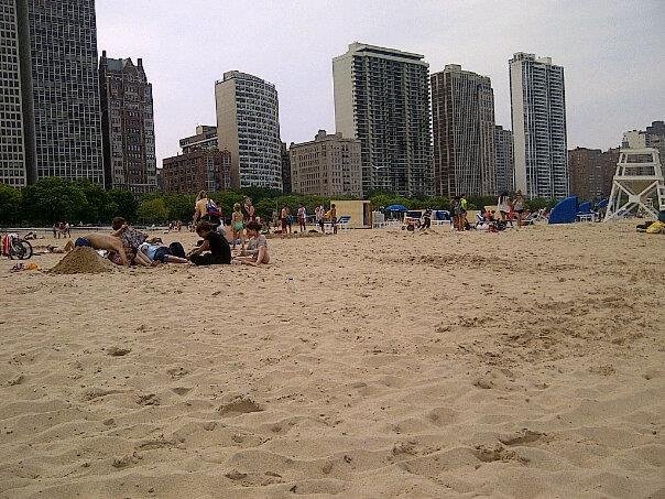Beach time in Chicago