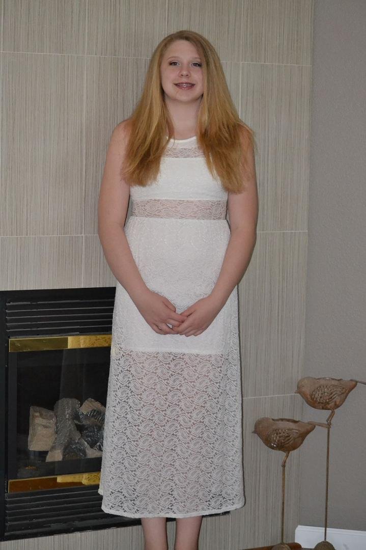 Abi's 8th grade graduation picture