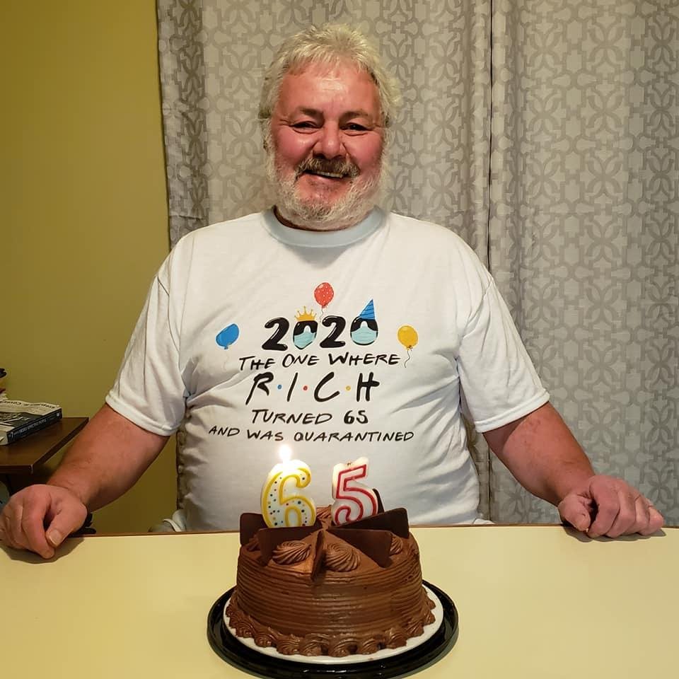 He loves his chocolate cake!