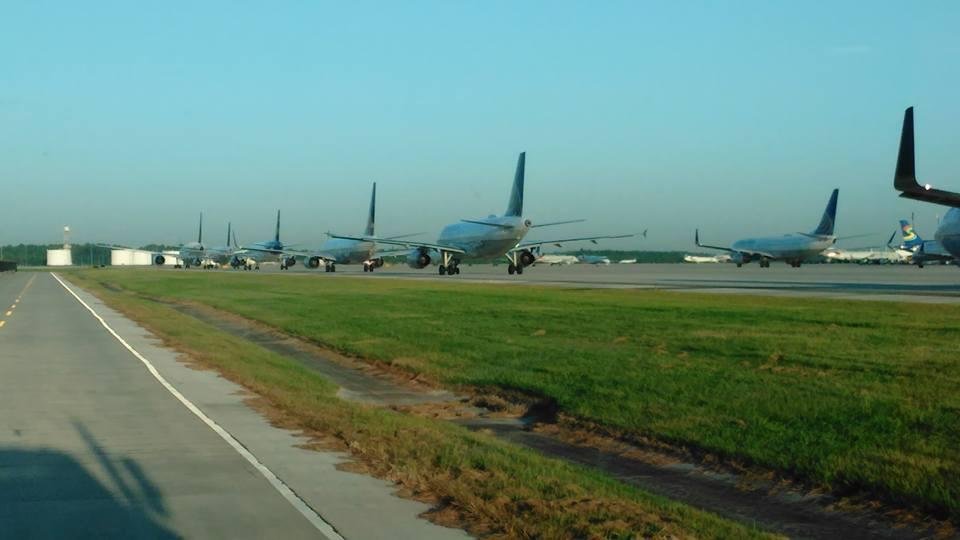 Traffic jam at IAH...