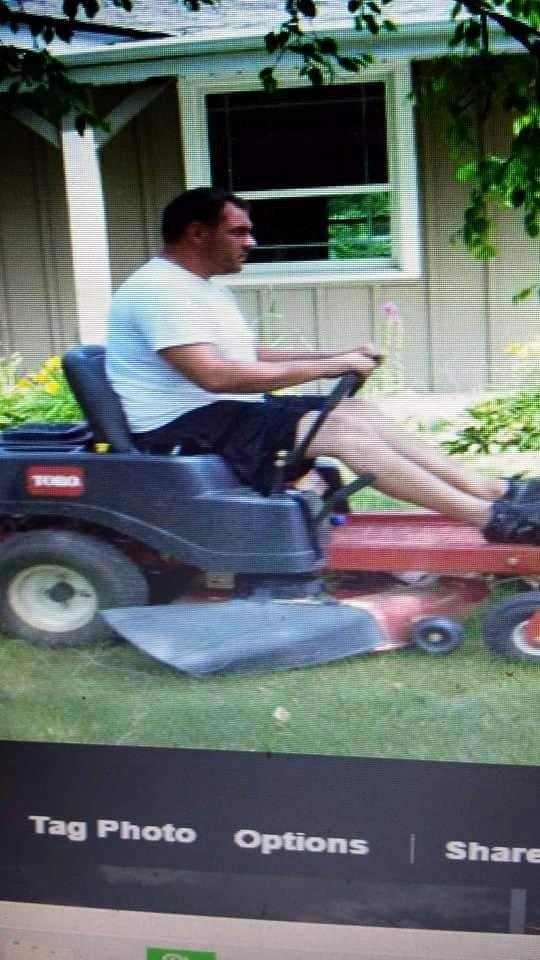 TBT David doing what he loved to do cut grass with the ZT God I Miss my son so much .I just want to see him one last time