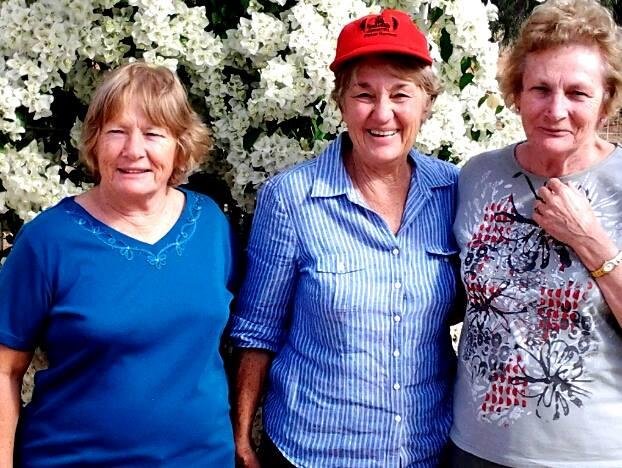The Golden Girls, recently near Alice Springs, Jennifer, Barbara, and Jill