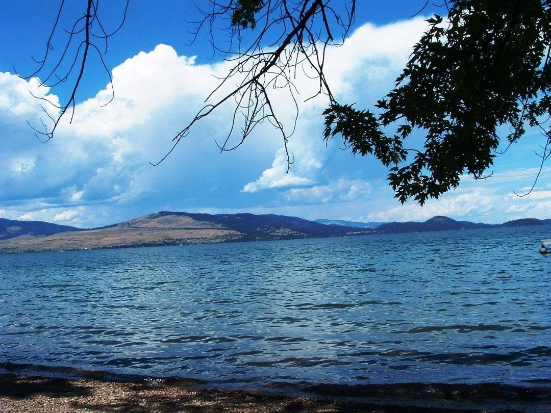 Flathead Lake from Downtown Polson