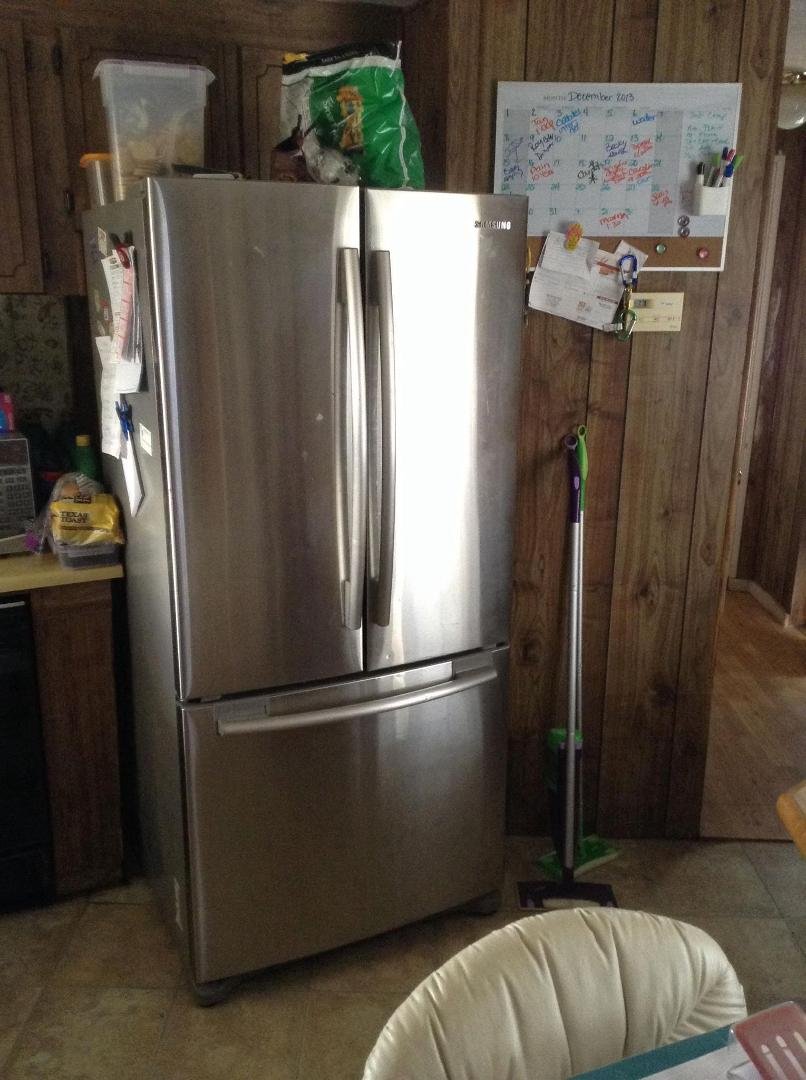 This is what's there now Sara Kimble fridge is about an inch to high...ugh