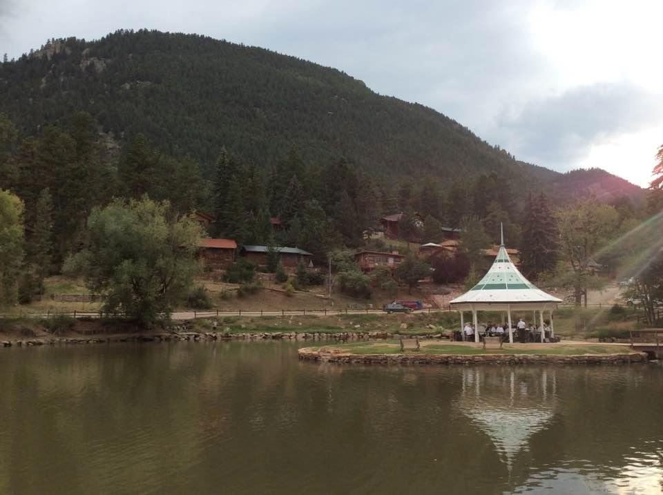 Outside our cabin, Colorado.