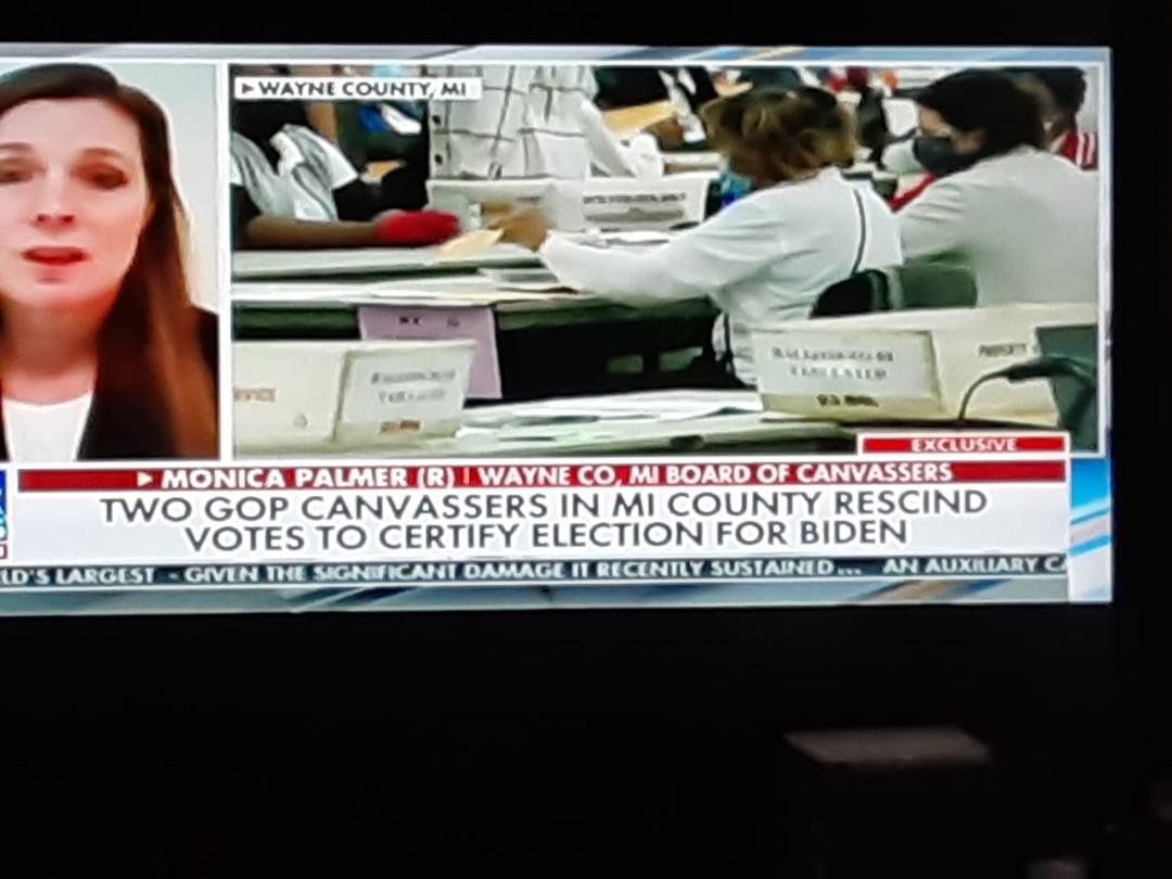 MI has not verified election due to fraud.