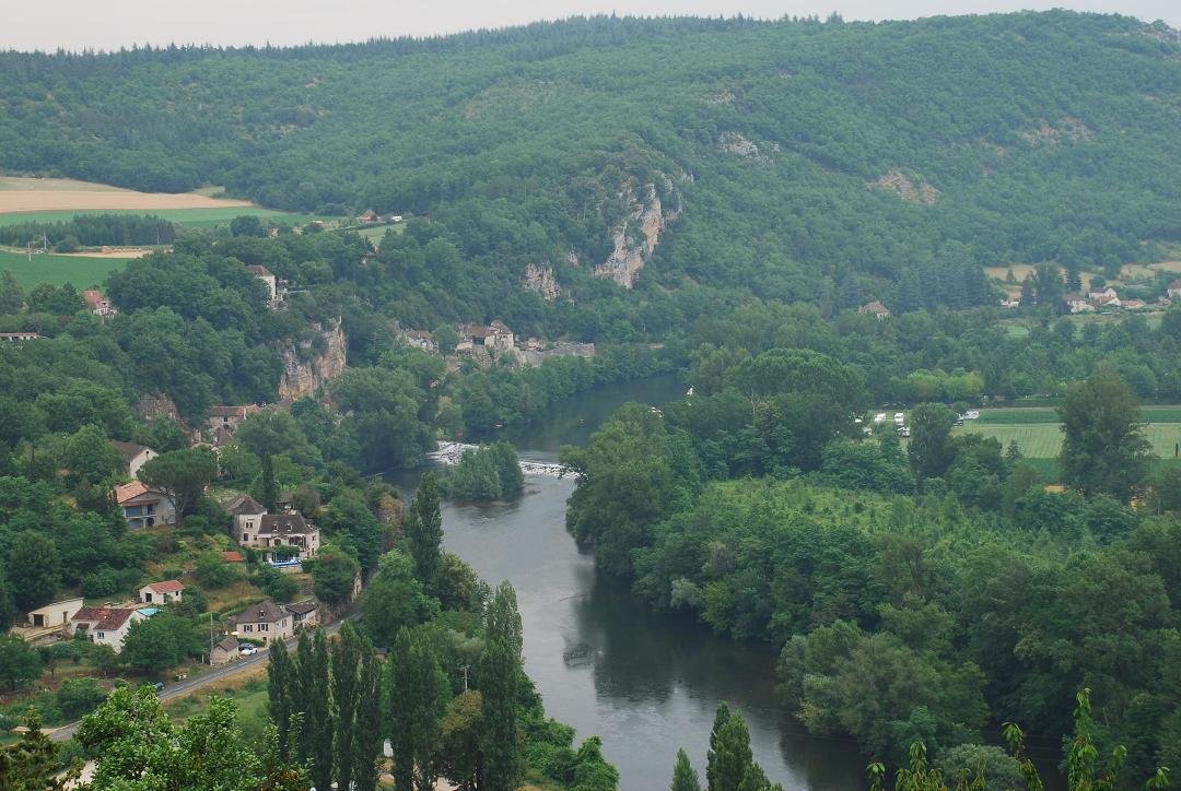 Valley of the Lot, from Saint-Circ Lapopie, 18 July 2013