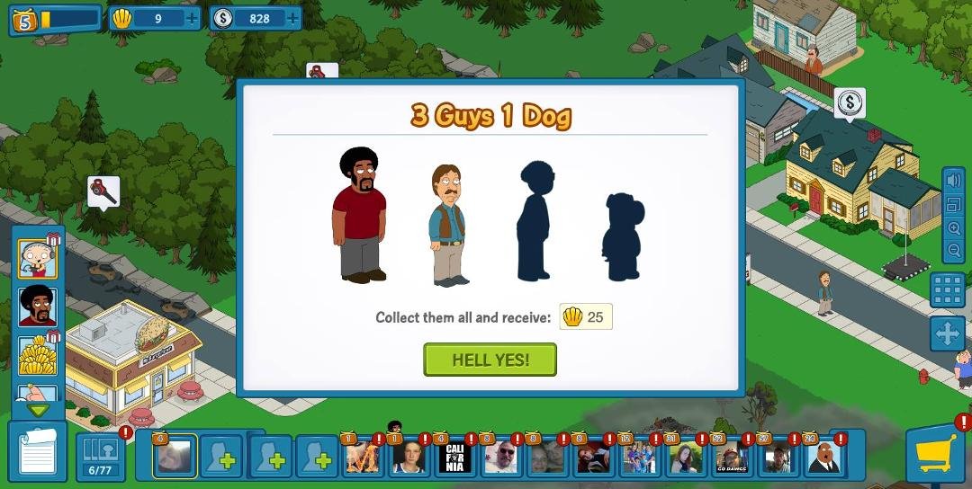 Sharing this from the Family Guy: The Quest for Stuff game.