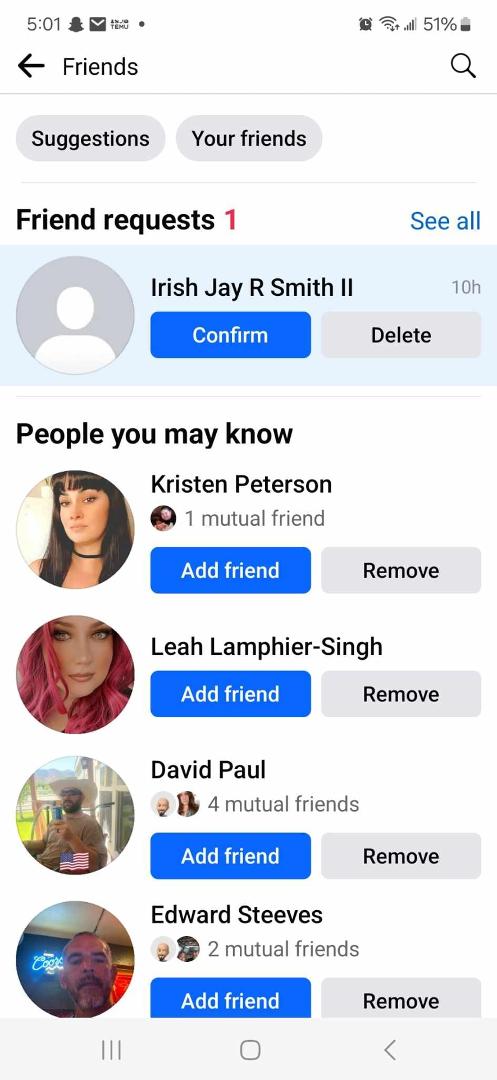 Fake account using my name