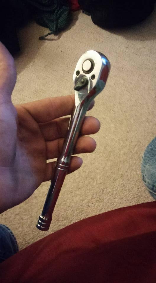 one of my roommates replaced a tool that broke. That's so ratchet...