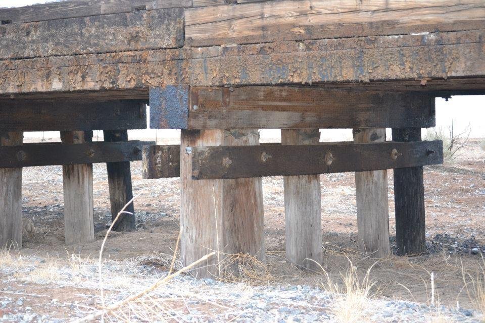 CLOSE-UP OF TRESTLE NO. OF ARTESIA, NM
