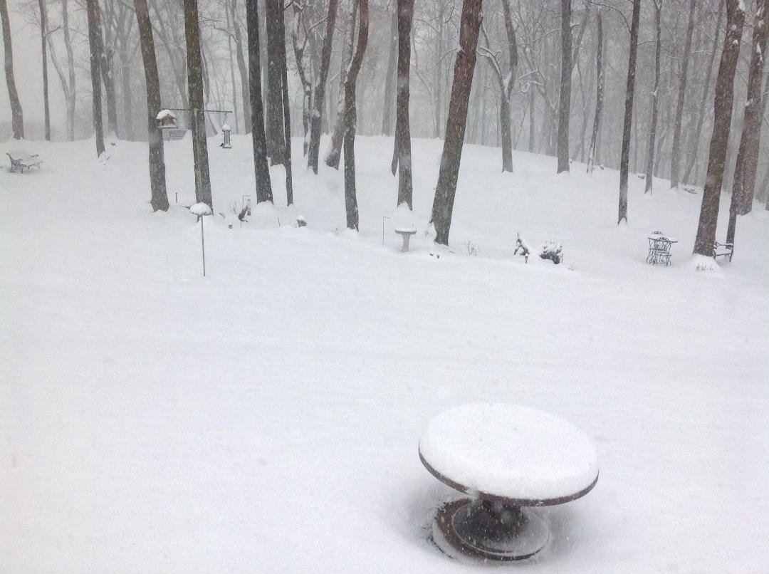 My first snow in Baltimore since coming back! Woo hoooooo!