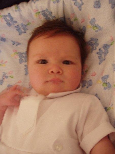 Seth Gregory Armstrong - Blessing April 19 11 weeks old. Our 5th grandchild. A cutie!