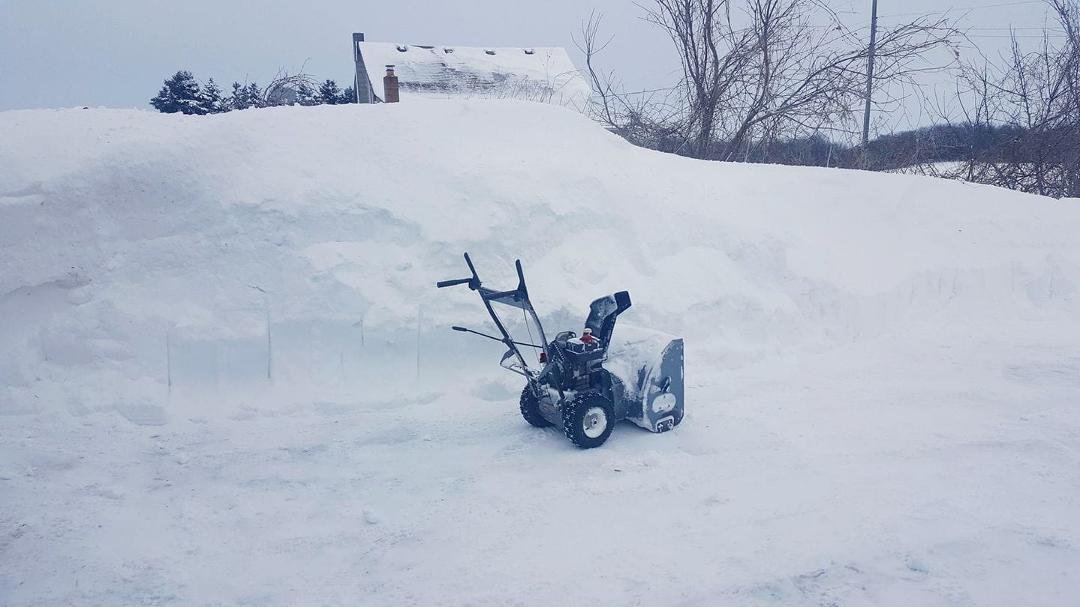 Well we got a little bit of snow again