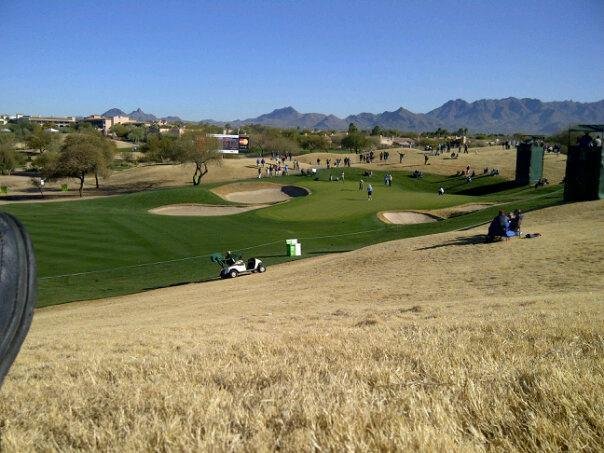Beautiful day in PHX at the Phoenix Open golf tournament