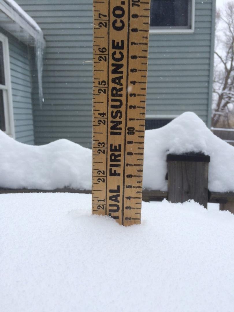 Snow is staying with us.