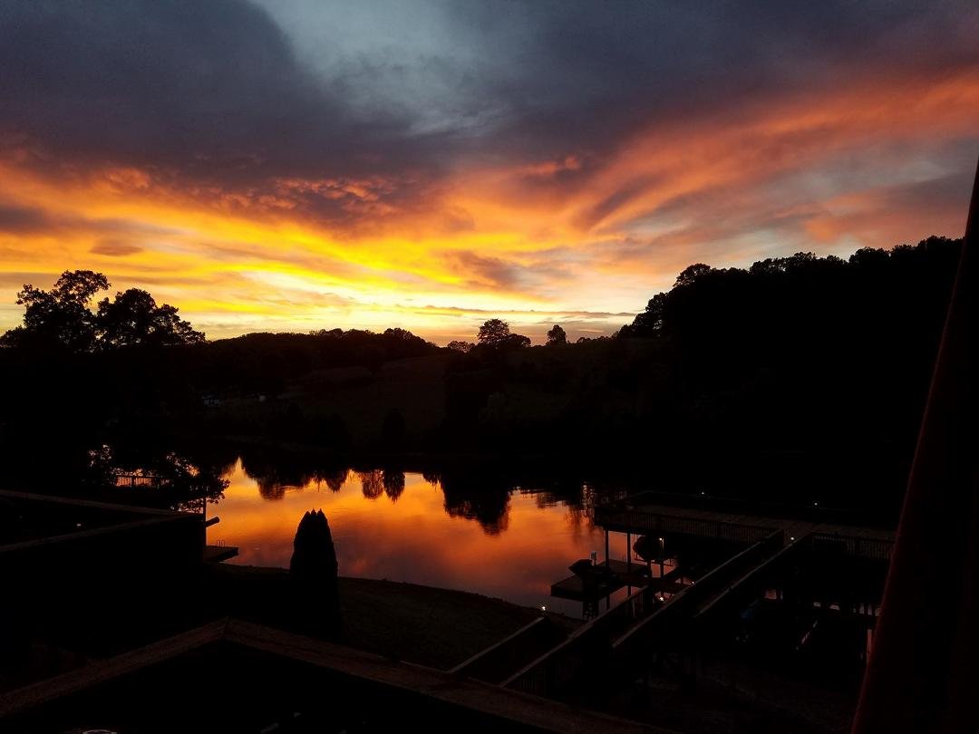 Sunset on the lake.