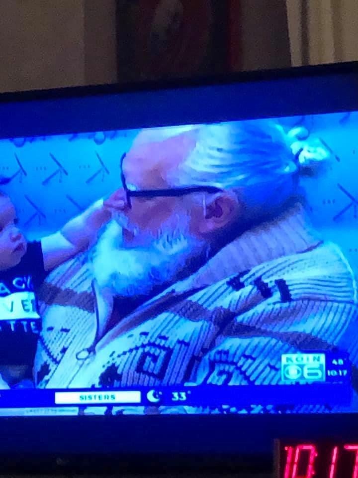 I just found a picture I meant to post at Christmas. Portland’s Hipster Santa