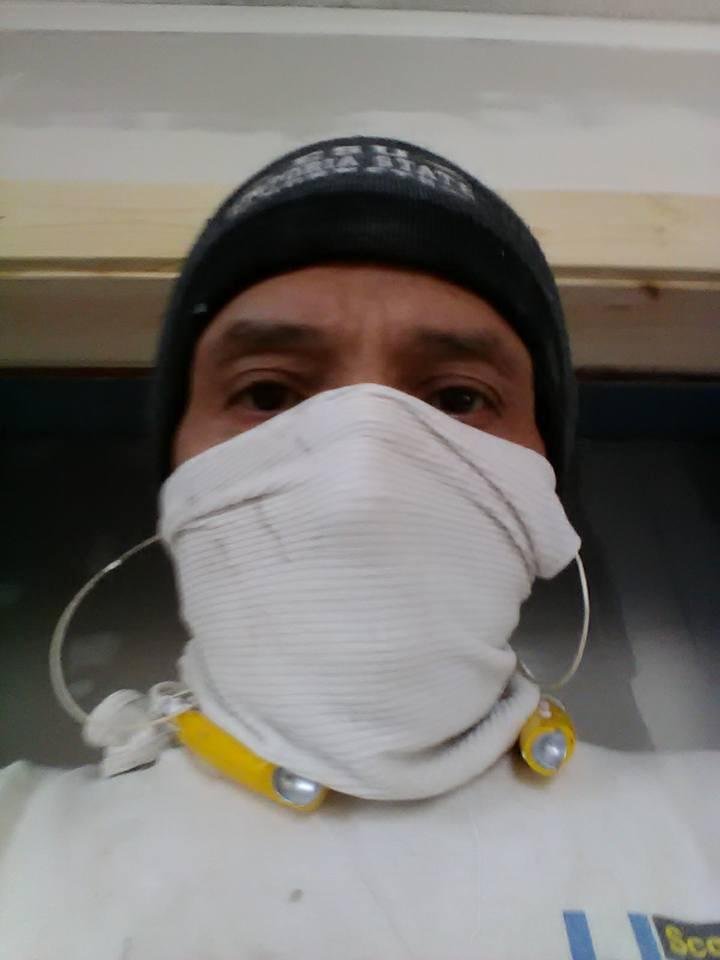 Had to make my own dust mask !!