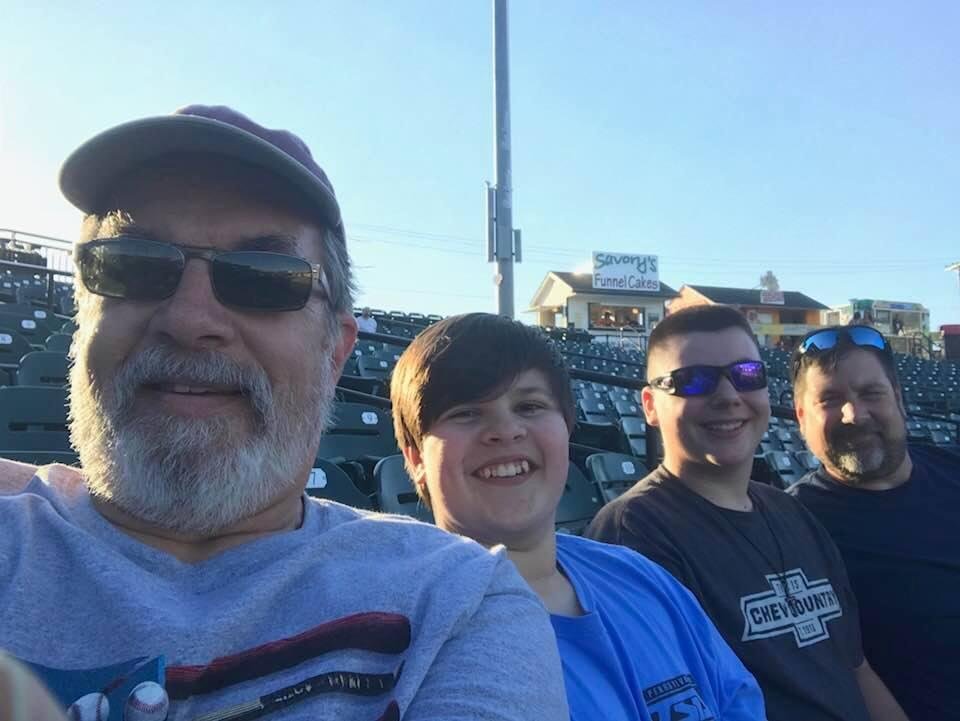 York Revolution game with Mitchell,Matthew & Dan N Traci Livelsberger