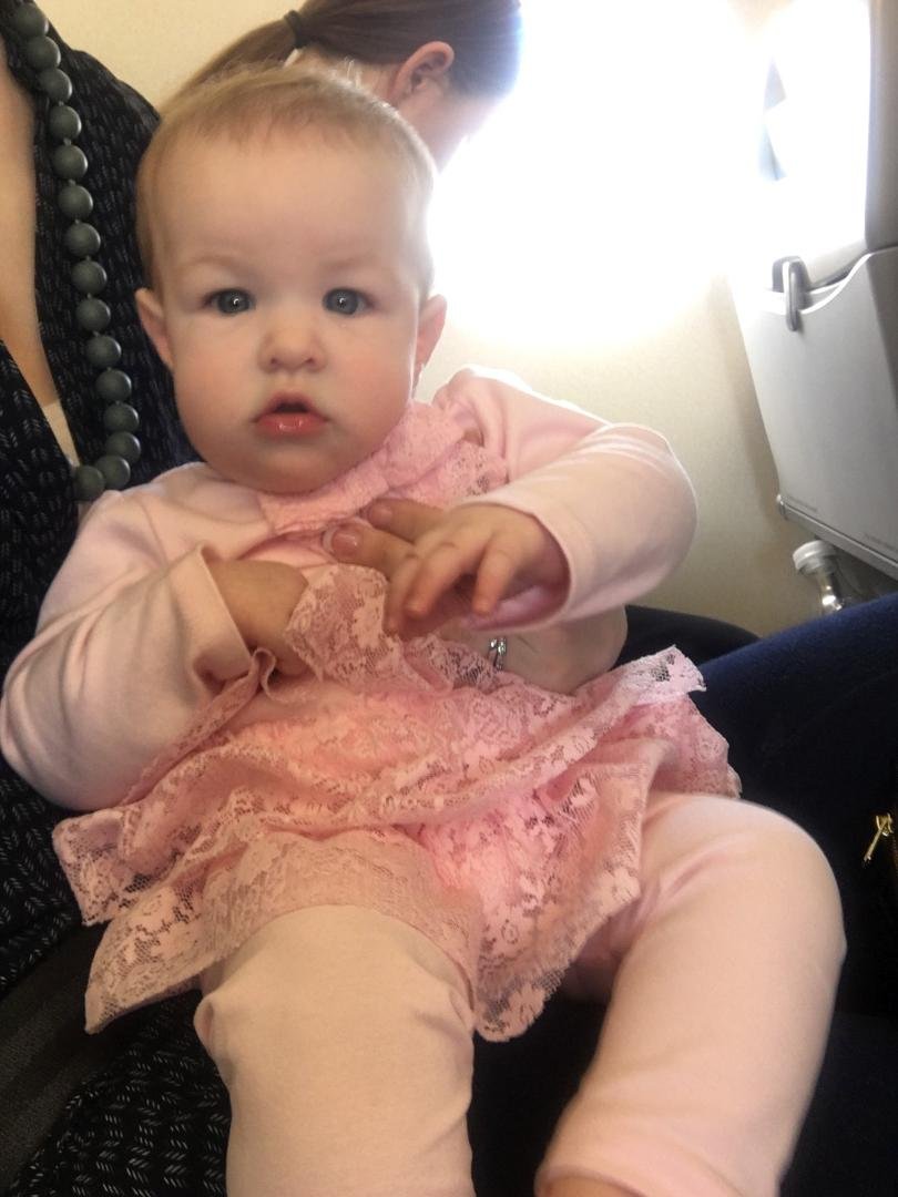 Anna and Mommy are headed back. Such a lovely visit!