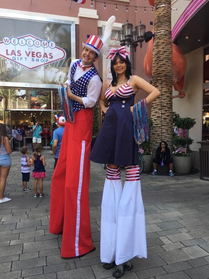 It doesn't get more patriotic than Vegas in July.