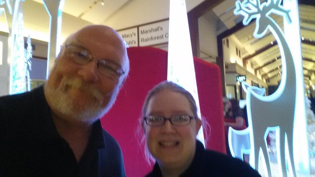 At Gurnee Mills mall out shopping.