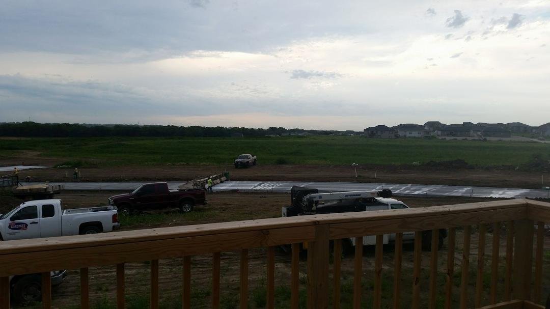 Behind my house this morning.