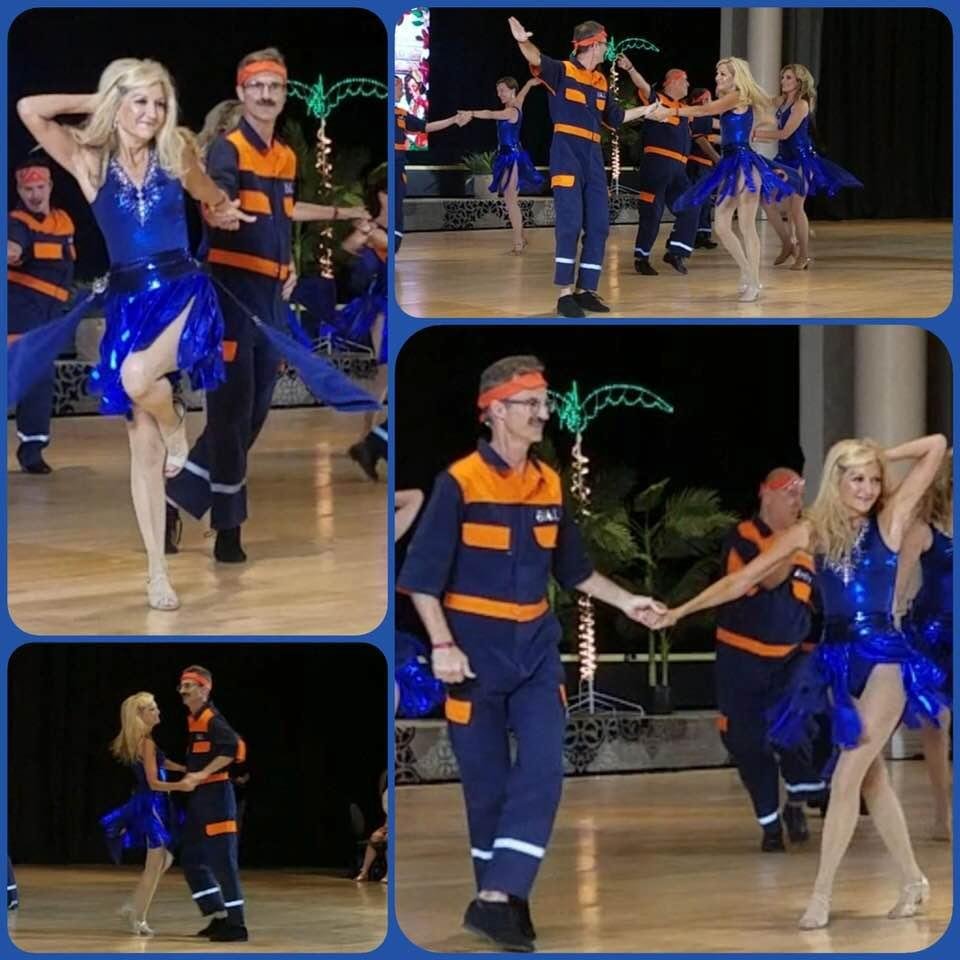 LA Hustle Movement Team performance in Palm Springs.