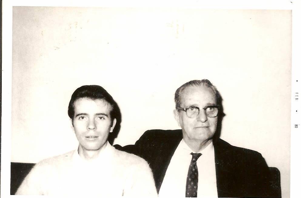 My Father and me. January 1962 at the Brady House on East Iroquois.