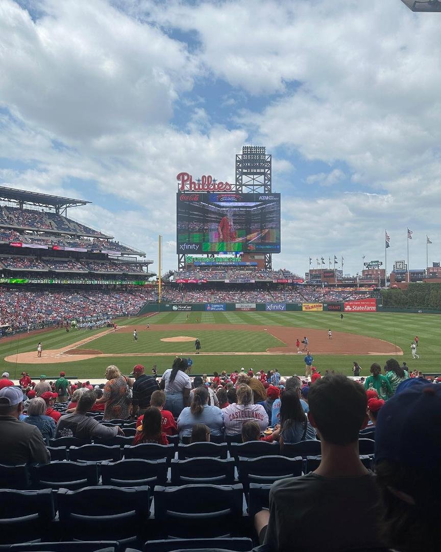 My view at Phillies game ⚾️