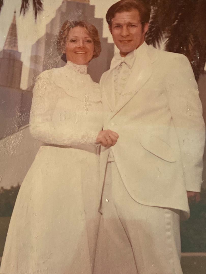 June 7th, 1975. She is still as beautiful, inside and out, as the day we were sealed for time and all eternity in the Oakland Temple 45 years ago.
