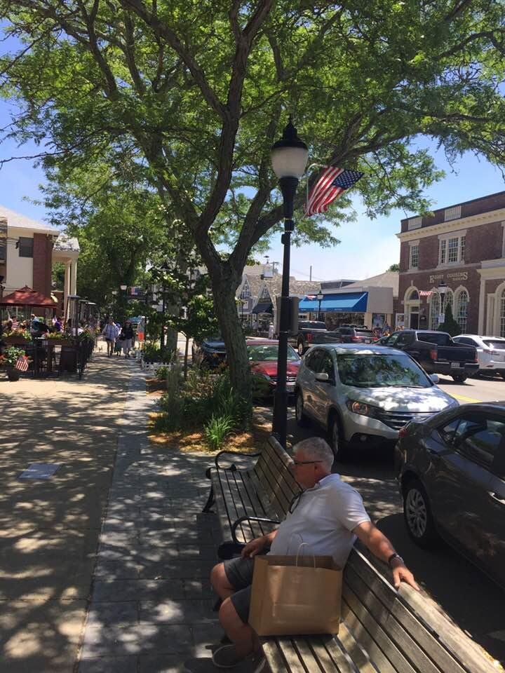 Quaint Main St. Falmouth, MA. 78 degrees.