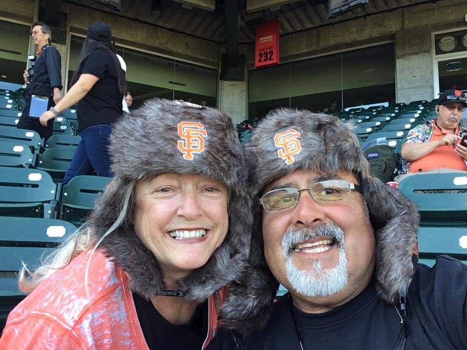 Spring time in SF,watching the Giants with Dayle.