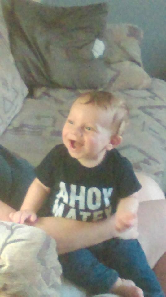 Such a happy little man!!
