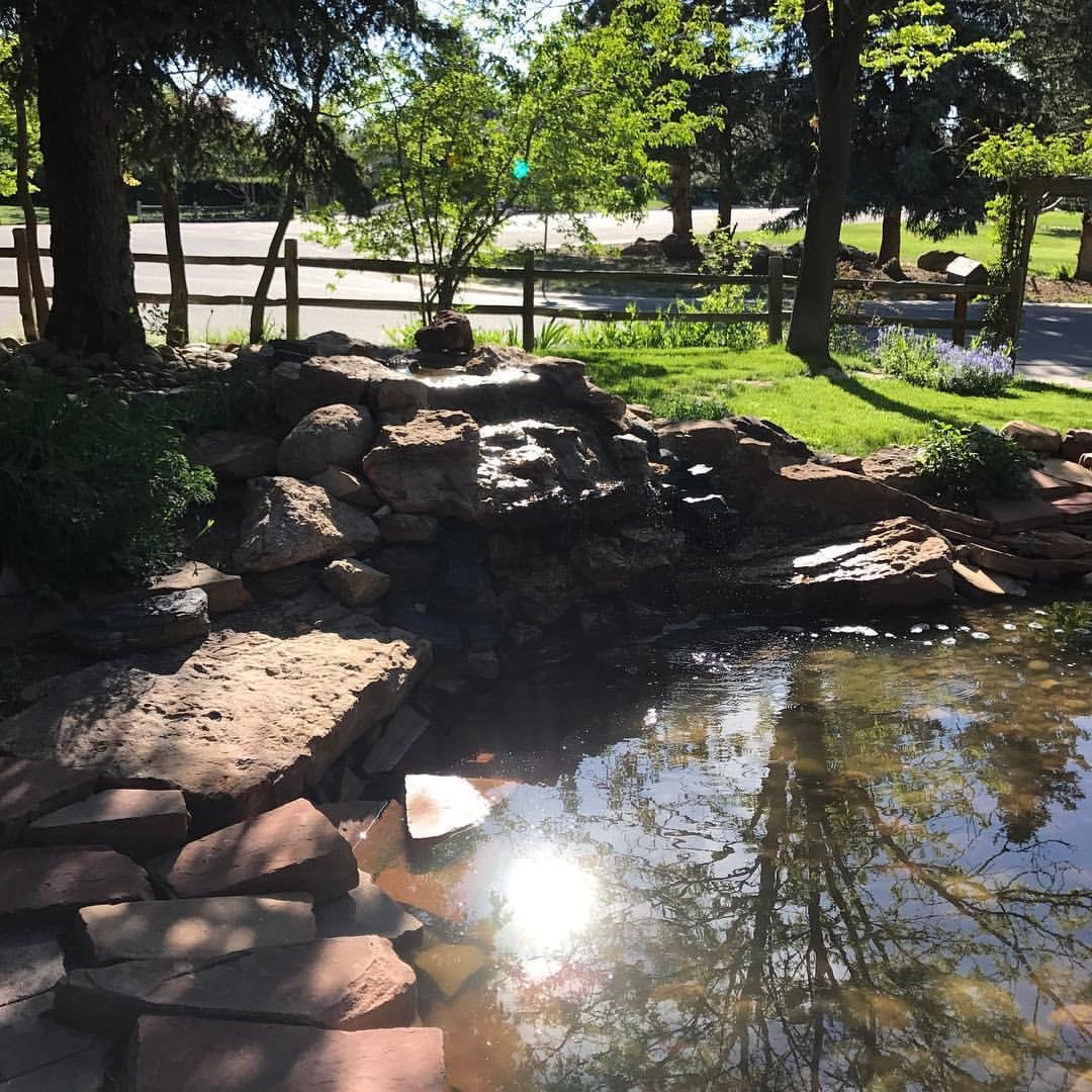 Ahhh! The pond is up and going! #beautiful pond