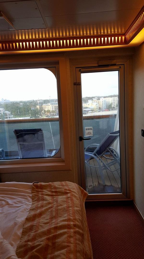 Seeing land after two days at sea.